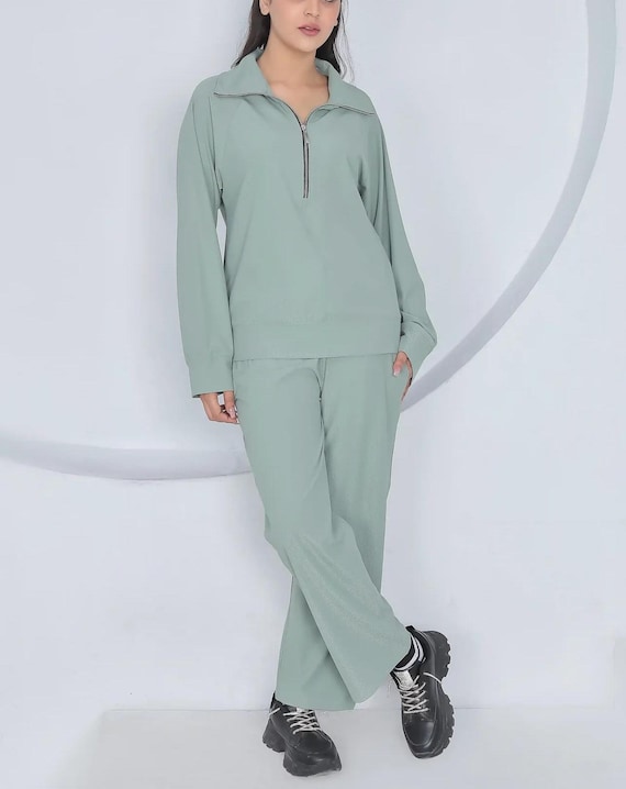 Sage Drop Shoulder Set