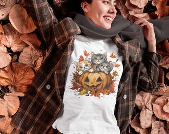 Cute Fall Cat Shirt