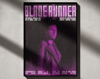 Pôster de Blade Runner 2049: Arte de parede cyberpunk neon (download digital)