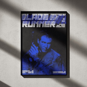 Blade Runner Poster, Blade Runner 1982 Wall Art, Movie Poster, Blade Runner Modern Poster, Sci-fi Poster, Digital Download