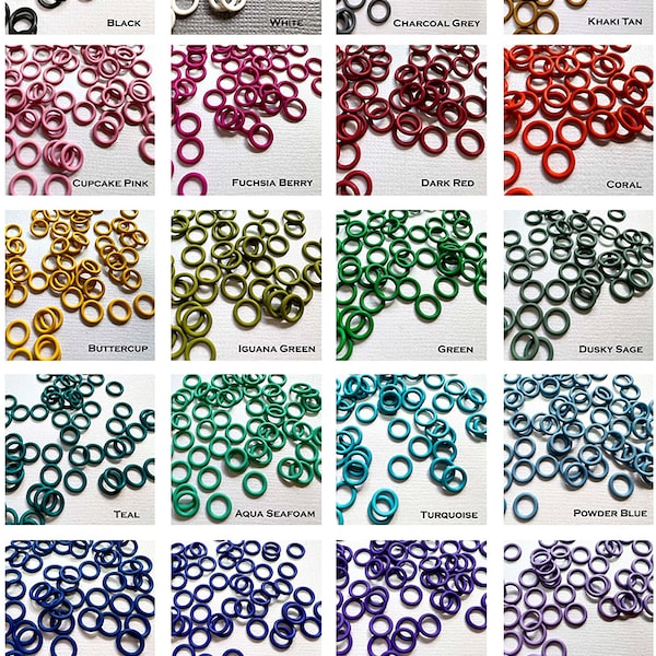 7.4mm EPDM Rubber O-Rings (ID: 5mm) - Choose color and quantity