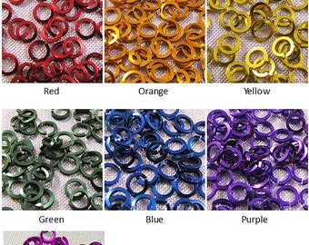 Jump Rings 18g 5/32" SQUARE - choose color & quantity