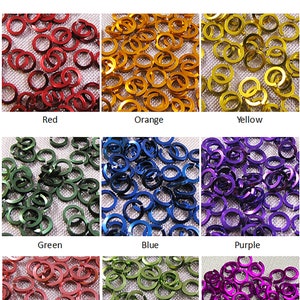 Jump Rings 18g 1/4&quot; SQUARE - choose color & quantity