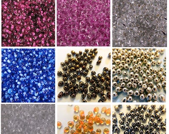 3.4mm Drop Beads Matte Translucent Tea Rose Miyuki 155F Drop Beads 12 Grams Small Teardrop Glass Seed Beads