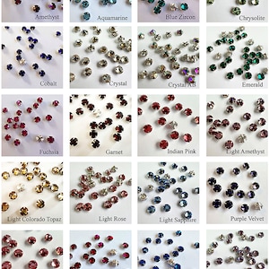 Preciosa Rose Montees 16ss (3.8-4mm) - choose color