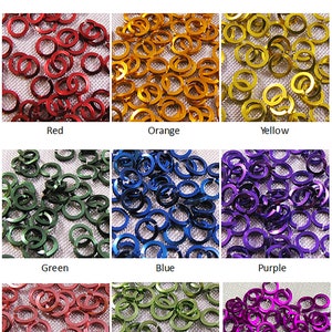 Jump Rings 18g 3/16&quot; SQUARE - choose color & quantity
