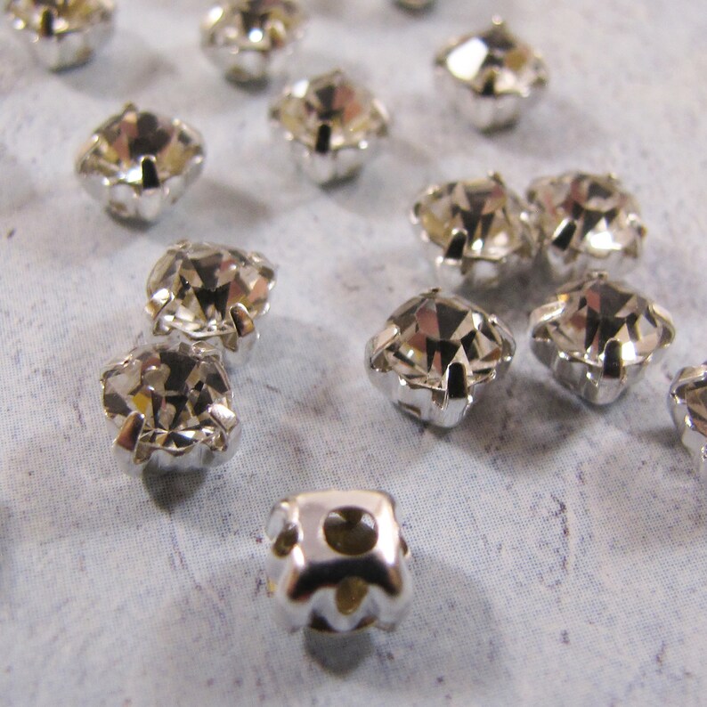 5mm Rhinestone Montee Beads - Choose Color - Etsy