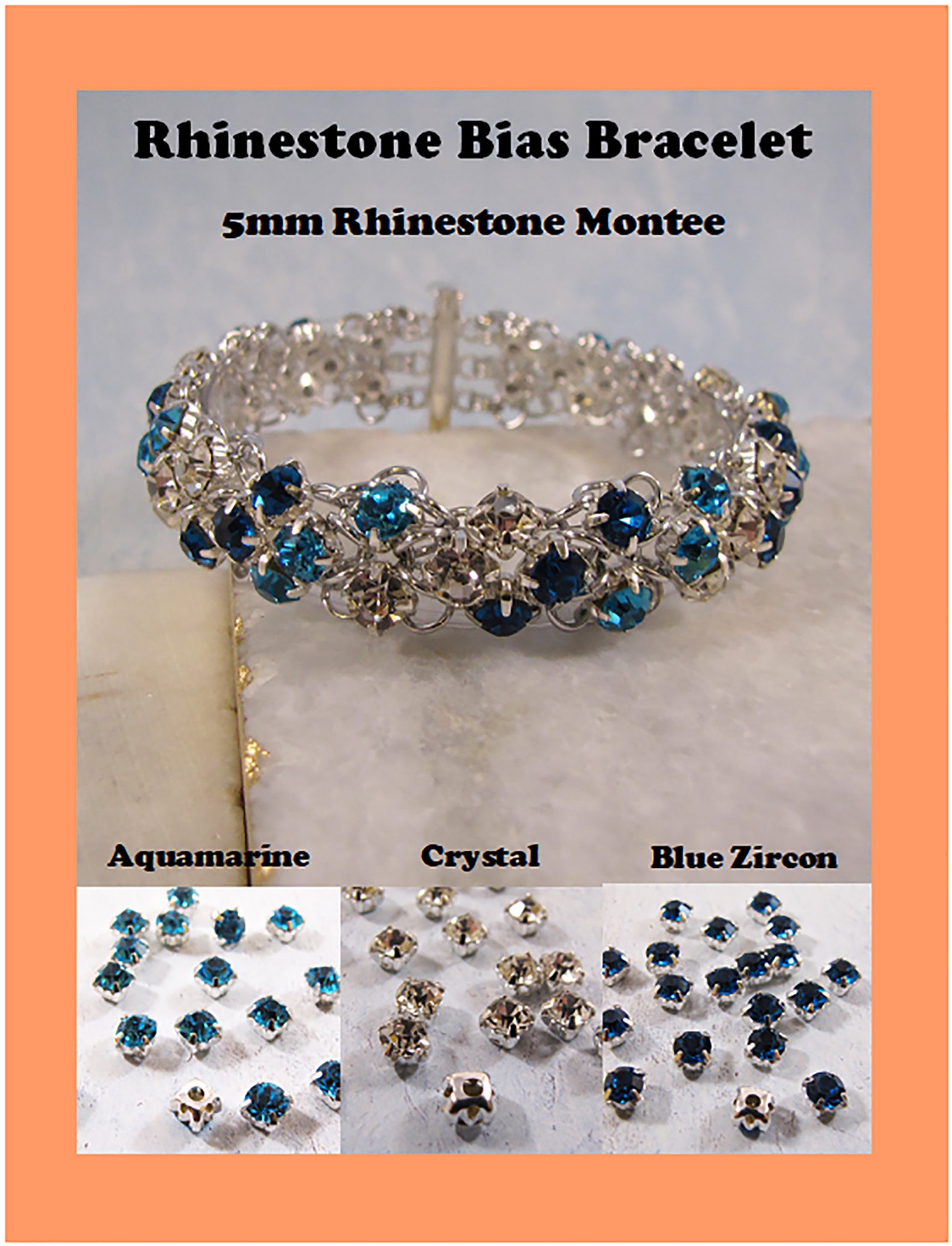 5mm Rhinestone Montee Beads - Choose Color - Etsy