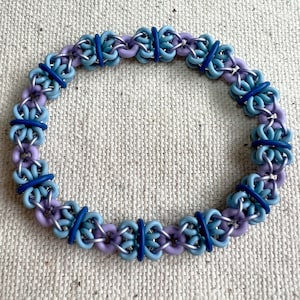 Dimensional Butterfly Stretch Bracelet kit with Free video - Blue and Purple