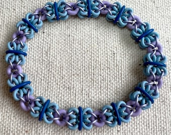 Dimensional Butterfly Stretch Bracelet kit with Free video - Blue and Purple