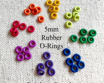 5mm EPDM Rubber O-Rings Hand Picked Mix (ID: 2mm) - Quantity 40