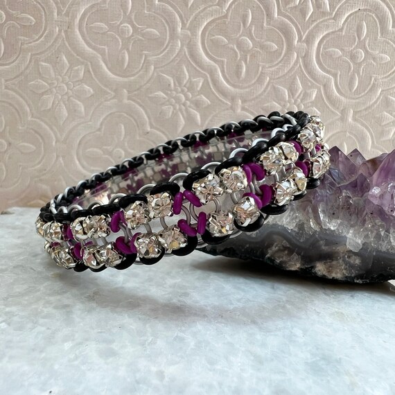 Squares of Rhinestones Stretch Bracelet Kit With Video Etsy