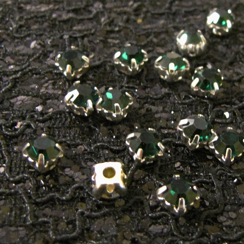 5mm Rhinestone Montee Beads - Choose Color - Etsy