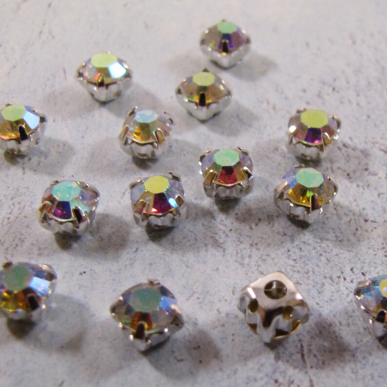 5mm Rhinestone Montee Beads choose color | Etsy