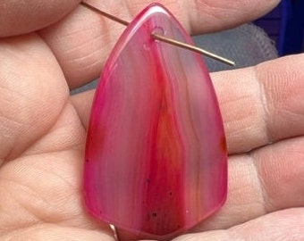 Pink and White Gemstone Pendant