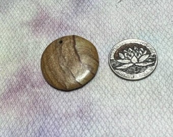 Round Picture Jasper Pendant #3