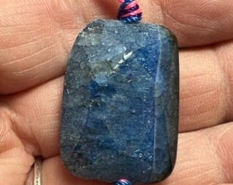 Blue and Black  Gemstone Pendant