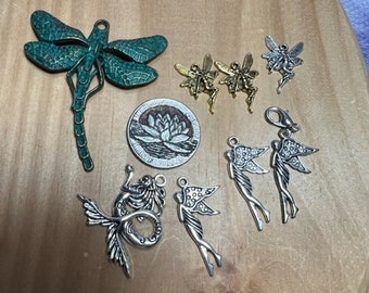 8 Assorted Fairy and Mermaid Charms