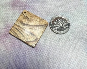 Square Picture Jasper Pendant #5