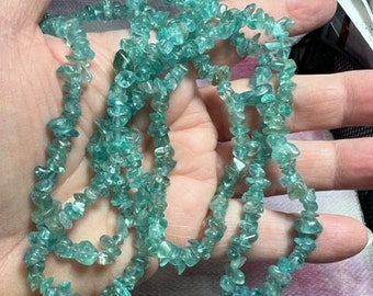 Small Apatite Chips Bead Strand 35"