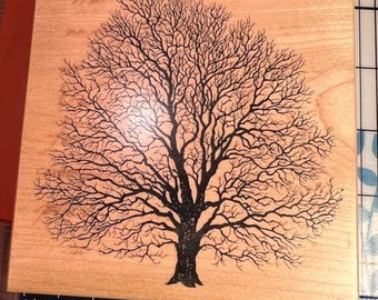 Spring Sale - New Large Tree Rubber Stamp