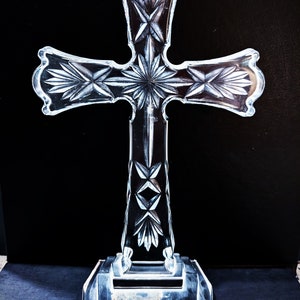 Waterford Crystal Standing Cross - Etsy