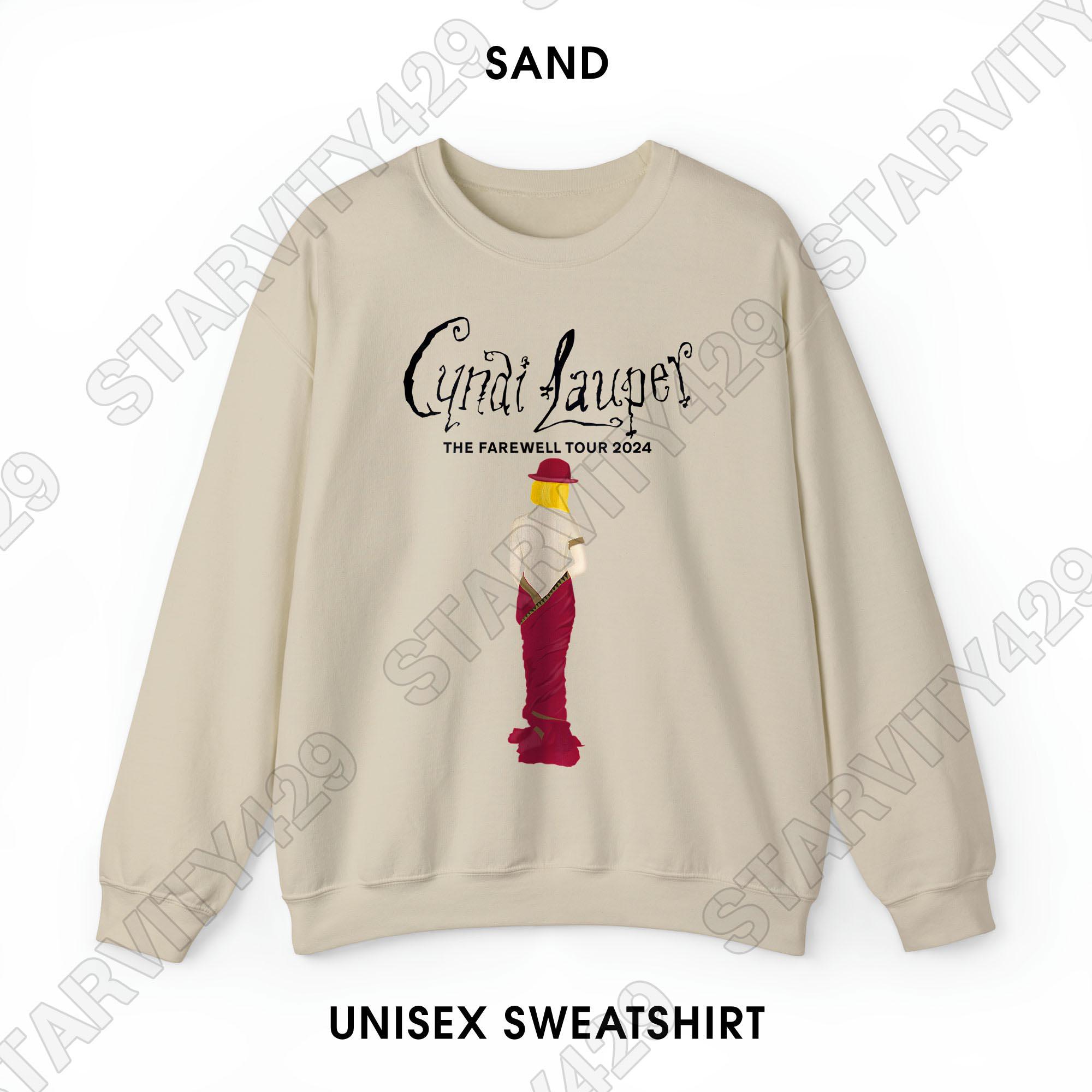 特別オファー Farewell the Lauper Cyndi Tour Shirt T Unisex 2024 トップス