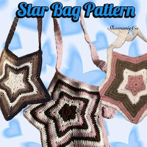 Crochet Star Bag Pattern | Advanced Beginner to Intermediate | Easy-to-Follow Digital Download | ENGLISH