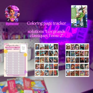 Farbcodes - Farbcodes - Coloring Page Tracker - Solutions grands classiques Tome 2 - Coloriages Mysteres