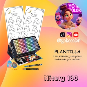 Nicety 180 Vorlage - Farbmustervorlage - Farbmuster - Tinkerbell Design