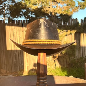 Red Dead inspired Arthur Morgan and John Marston Veg tanned Leather Cowboy Hat replicas