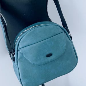 Betsy Bowler Bag | Retro Crossbody | Teal Bag | Handbag | Bowler Bag