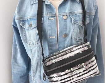 Handmade Clear Vinyl Crossbody Bag | Stadium Event Purse