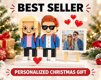 Custom Brick Figures From Photo, Personalized Brick Me Figures Gift, Custom Couple Brick Figures, Christmas Gift for Couples
