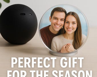 Custom Video Sphere Globe – Personalized Video Gift, Memory Keepsake Gift, Anniversary Gift, Pet Memorial Video, Unique Christmas Gift Idea