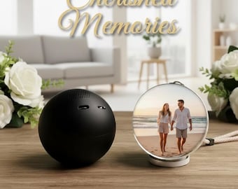 Personalized Video Sphere Globe – Custom Video Gift, Unique Memory Keepsake, Anniversary Present, Pet Memorial, Christmas Gift Idea