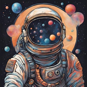 Astronaut Art | Digital Art