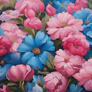 Flower Pile Painting | Digital Art