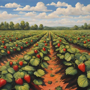 Strawberry Painting | Digital Art