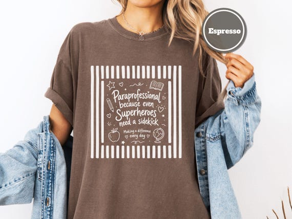 Paraprofessional Comfort Colors T-Shirt, Teacher Aide Shirt, Gift for Para, Para Shirt, Para Educator Shirt, Paraprofessional Gift