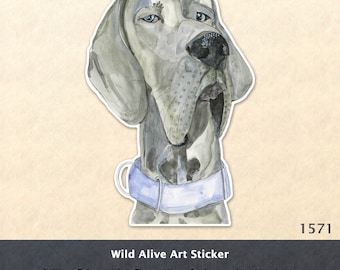 Great Dane Dog Sticker Water Bottle Sticker Scrapbook Sticker Laptop Decal Watercolor Art Sticker