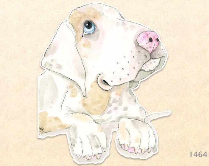 Puppy Dog Sticker Dog Sticker Cute Dog Sticker Laptop Sticker Water Bottle Sticker Scrapbooking Sticker Macbook Decal Watercolor