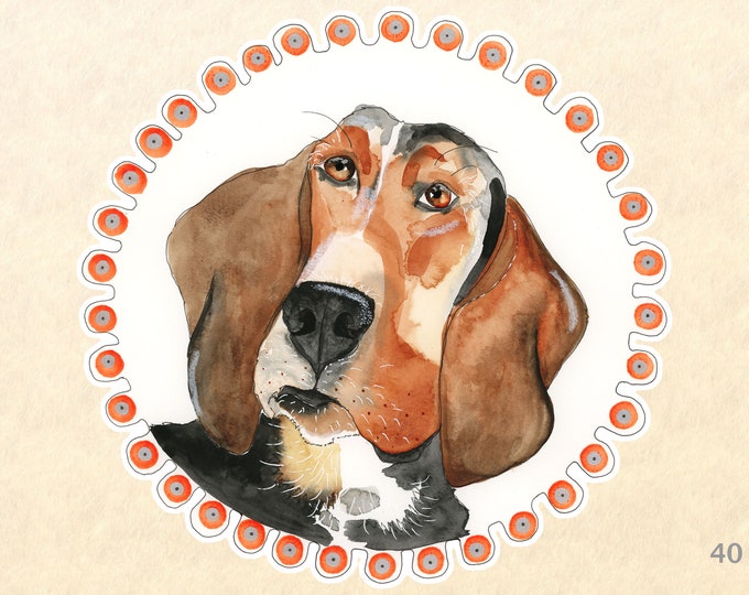 Dog Stickers, Beagle Stickers, Cute Dog Stickers, Laptop Stickers, Water Bottle Stickers, Scrapbooking Stickers, Macbook Decal