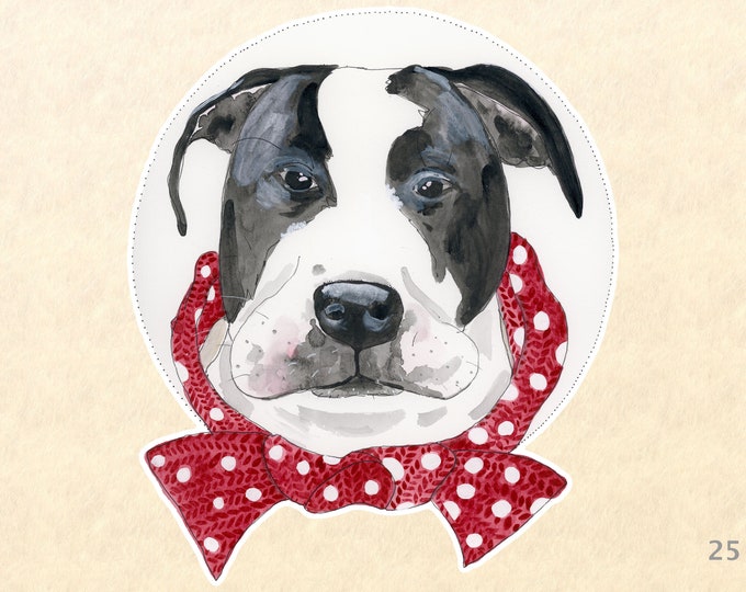 Dog Sticker, Pit Bull Stickers, Mastiff Stickers, Fun Animal Stickers, Laptop Stickers, Water Bottle, Scrapbook Stickers, Macbook Decal