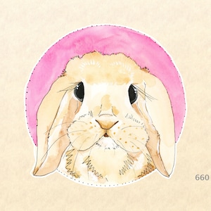 Hasen Sticker, Hasen Sticker, Niedliche Tier Sticker, OsterAufkleber, Baby Tier Sticker, Wasserflaschen Sticker, Scrapbook Stickers