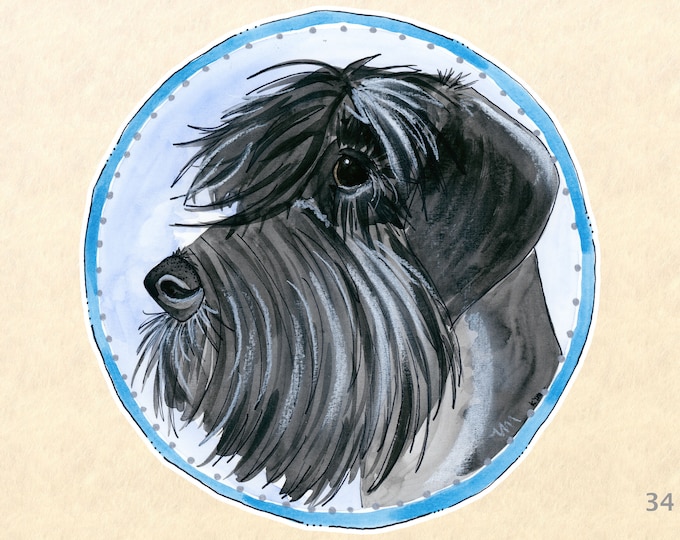 Dog Stickers, Scottish Terrier Stickers, Fun Dog Stickers, Cute Animal Stickers, Water Bottle Stickers, Scrapbook Stickers