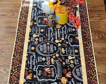 Handmade Quilted Fall Table Runner