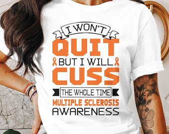 Guerrero de la esclerosis múltiple (SVG), Concientización sobre la esclerosis múltiple (SVG) y PNG, Cinta naranja (SVG), Archivo de corte de Cricut compatible con EM (sublimación)