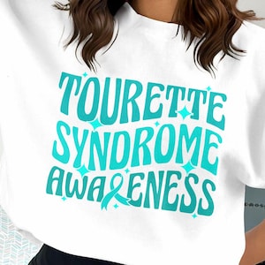 Tourette Syndrome Awareness Svg, Tourette Syndrome Awareness Svg Png, Teal Ribbon Svg Cricut File Sublimation Design