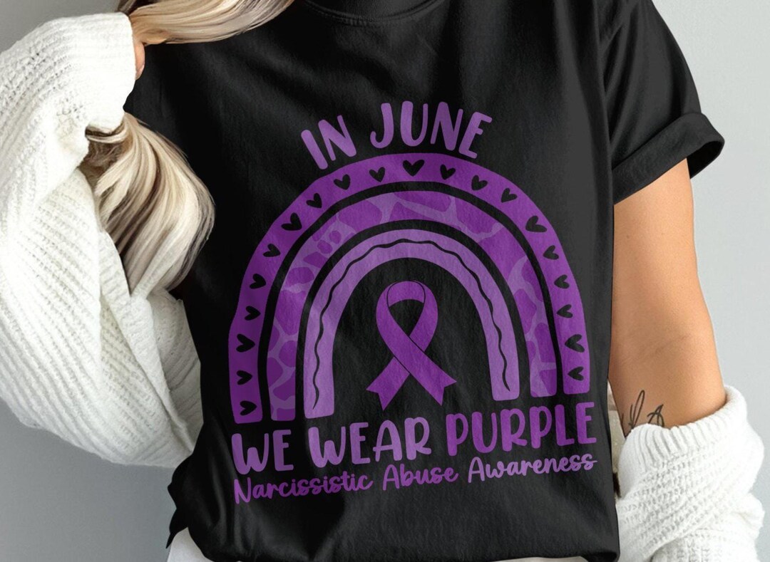 In June We Wear Purple Svg, Narcissistic Abuse Awareness Svg Png ...